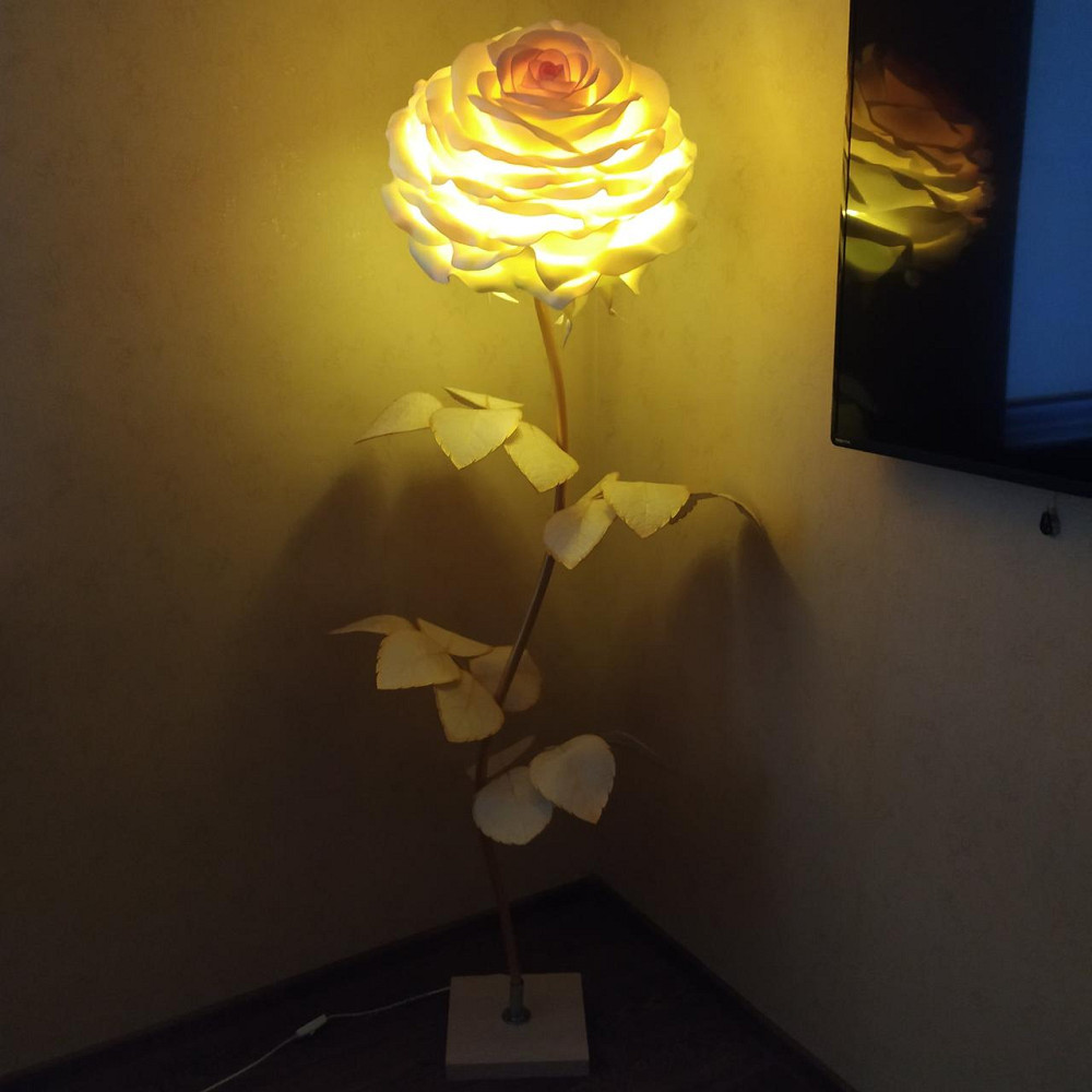 Торшер-нічник "Роза Шампань" Дніпро - фото 2