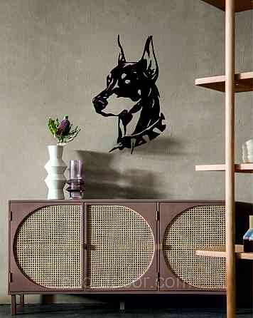 Декоративное настенное Панно «Доберман», Декор на стену Киев