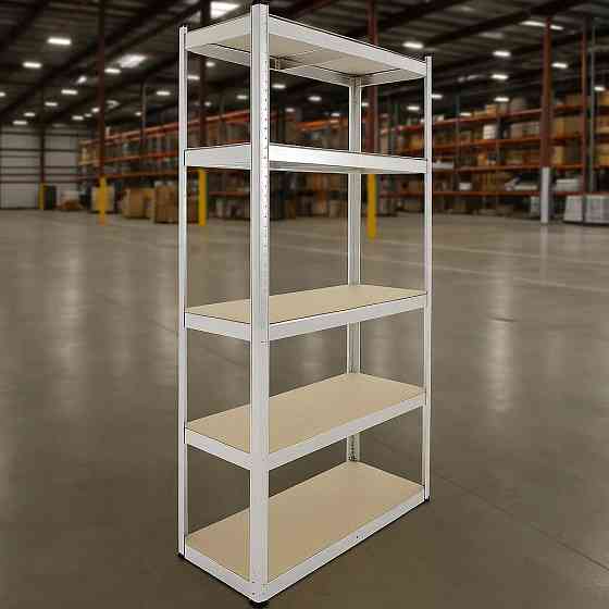 Стеллаж для хранения,гаражный,промышленный металлический разборной на 5 уровней,трансформер 90x40x180 см,цинк Каменец-Подольский