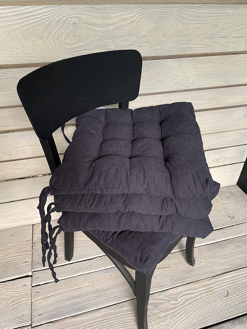 Подушка для стільців (40x40х5 см) Decorator Sparta колір графітовий 84-073 Київ - фото 6