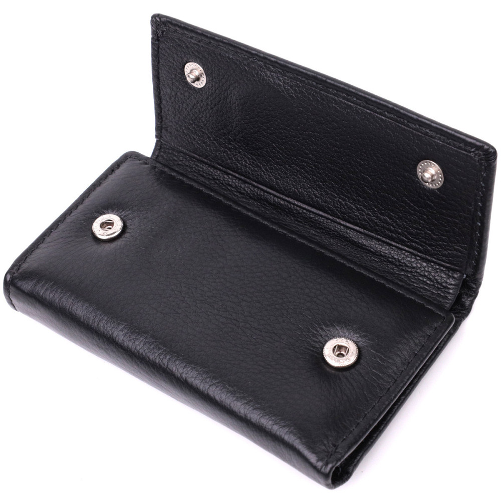 Кожаная ключница на 6 ключей, черная (ST Leather) Киев - изображение 15