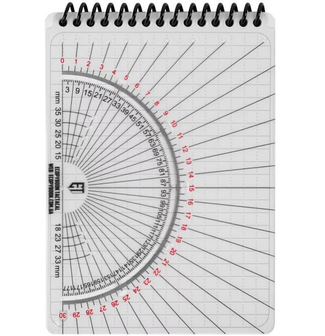 Водонепроницаемый Блокнот с транспортиром формата А6 M-Tac 