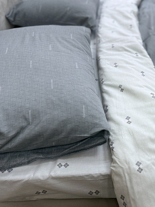 Ecotton Простирадло без резинки Ecotton Євро 220х240 см із сатину білого кольору Коломыя - изображение 3