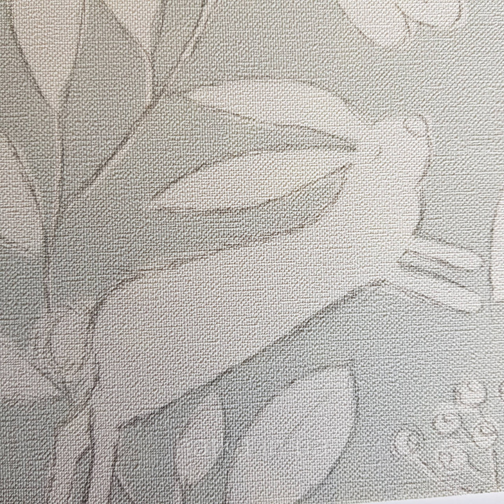 Флізелінові шпалери дитячі BN Doodleedo 0,53 х 10 м тварини олені зайці квіти листя білі на сірому Київ - фото 3