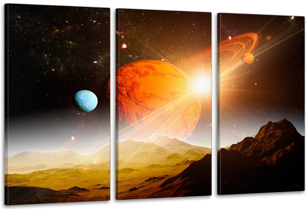 Модульная картина в гостиную / спальню  Сатурн  ART-082_3A Киев - изображение 1