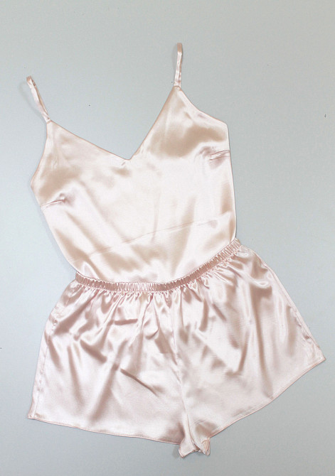 Пижама женская с шортами Пудровый 3XL/4XL Харьков - изображение 5