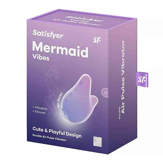 Вакуумний кліторальний стимулятор Mermaid Vibes violet/pink Sex Aura Київ