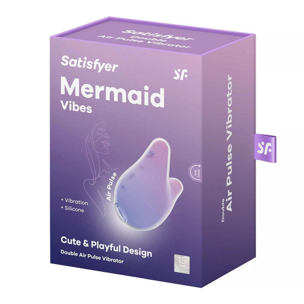 Вакуумний кліторальний стимулятор Mermaid Vibes violet/pink Sex Aura Київ - фото 6