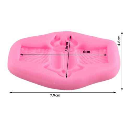 Молд силиконовый Жук 79 на 46 мм розовый Киев