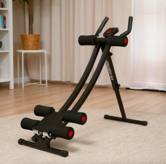 Тренажер для пресса HS-2001 Скамья тренажер для пресса регулируемая складная со счетчиком Шейперов тренажер Киев