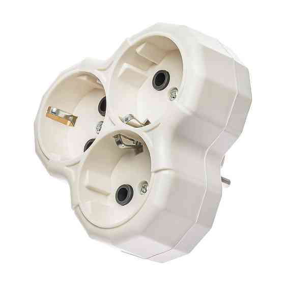 Розгалужувач 3 входи Ромашка із заземленням Харків