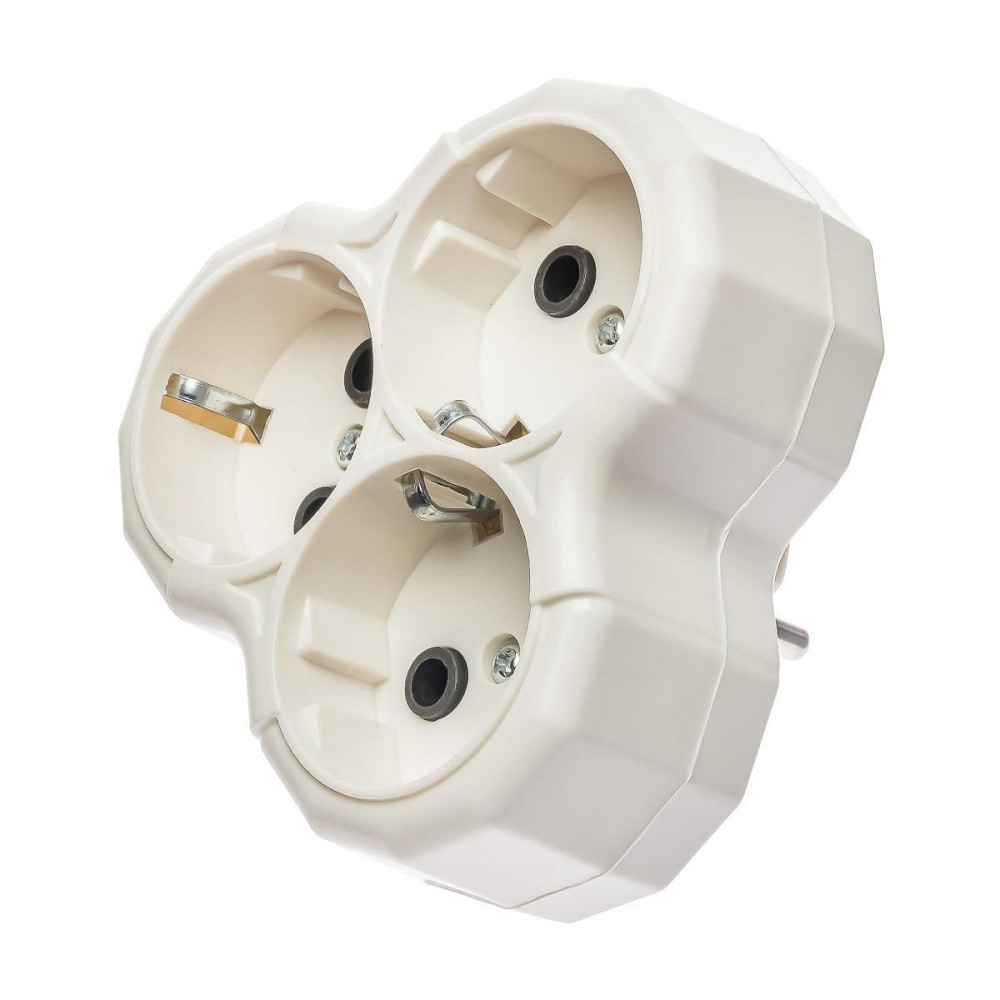 Розгалужувач 3 входи Ромашка із заземленням Харків - фото 1