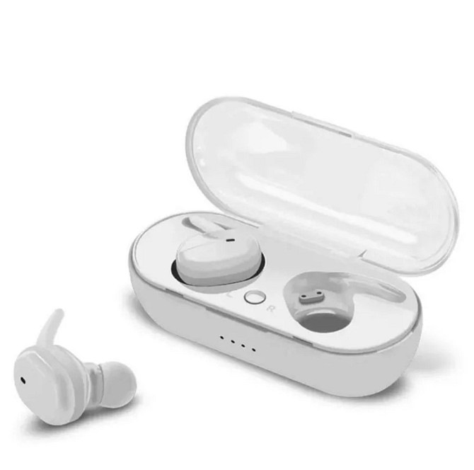 Навушники бездротові TWS Y30 White Bluetooth 5.0 + EDR Київ - фото 6