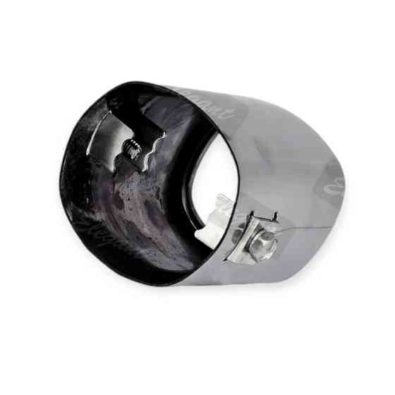 Насадка глушник хром d 51мм, l 80мм, зовнішні 57х65мм (0619) Мукачево