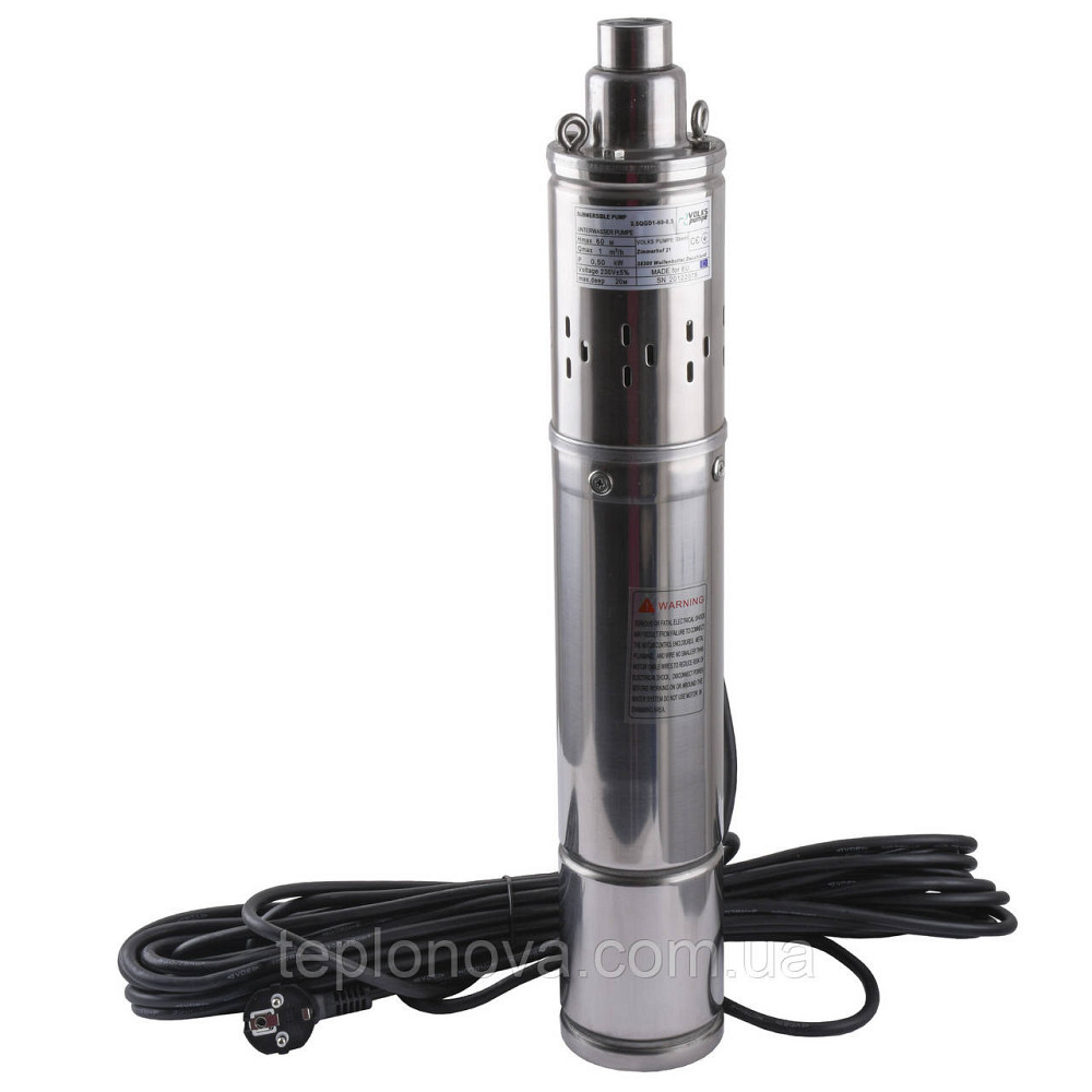 Насос скважинный шнековый  VOLKS pumpe  3,5 QGD 1-60-0,5кВт 3,5 дюйма! + кабель 15м Черновцы - изображение 1