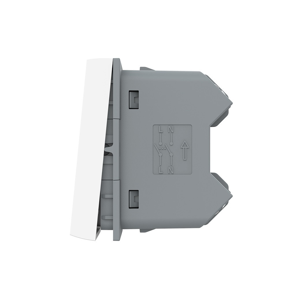 LIVOLO Перехресний (хрестовий) вимикач LIVOLO, 2-клавішний, білий, модуль без рамки (VL-FCMM10A Коломия - фото 7