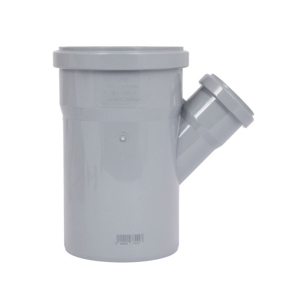 Трійник PPR каналізаційний TA Sewage 110х50х110, 45° Київ - фото 4