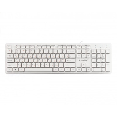 Клавіатура Gembird KB-MCH-03-W-UA USB White (KB-MCH-03-W-UA) Вінниця - фото 1
