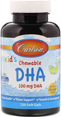 Рыбий жир для детей Carlson Kids Chewable DHA 120 капс апельсин Киев