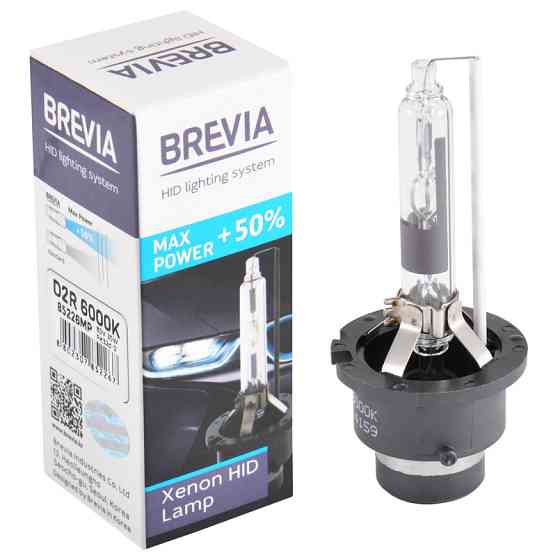 Ксеноновая лампа Brevia D2R +50%, 6000K, 85V, 35W PK32d-3, 1шт Львов