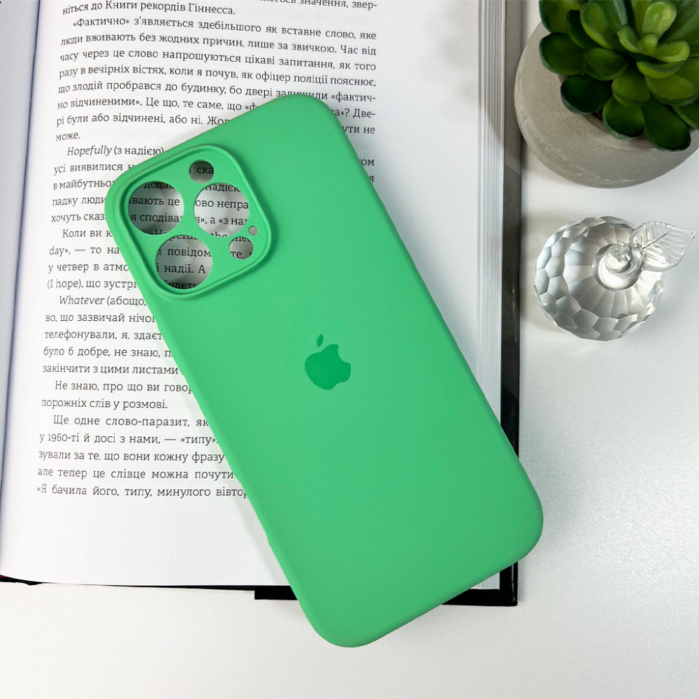 Чохол для смартфона Silicone Full Case AA Camera Protect for Apple iPhone 16 Pro Max 30,Spearmint Київ - фото 6