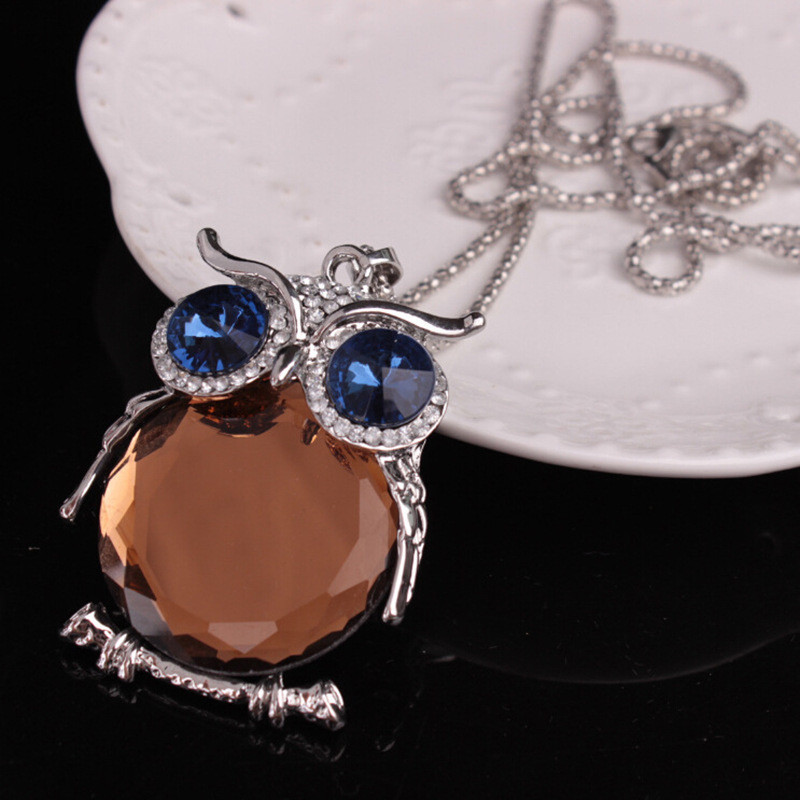 Кулон с цепочкой Сова 68 см разноцветный Киев - изображение 4