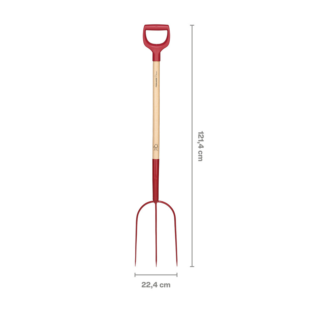 Вила для силосу 3 зубні FISKARS Classic U-Grip FSC Одеса - фото 2