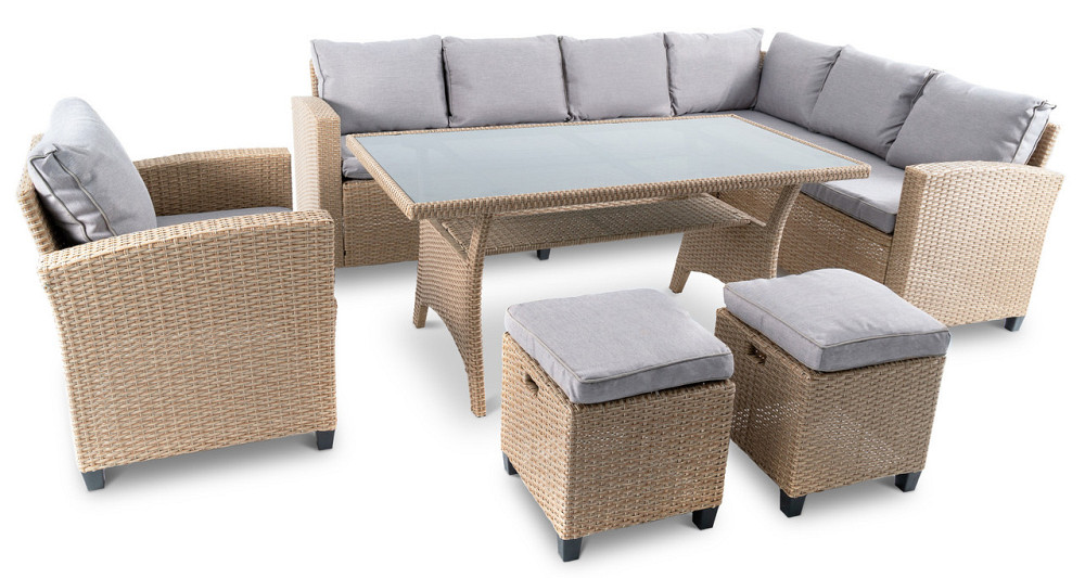 Набір садових меблів Di Volio ROSSANO Бежевий/Світло-сірий Киев - изображение 2