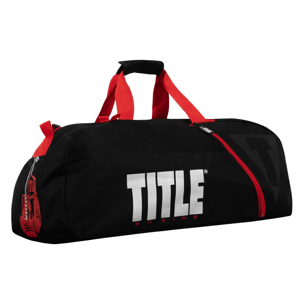 Спортивна сумка TITLE Boxing Champion Sport Bag/Backpack Black/Red Кам'янське - фото 4