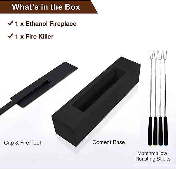 Настільний камін BRIAN & DANY 37.5 х 9 х 9 см Луцк