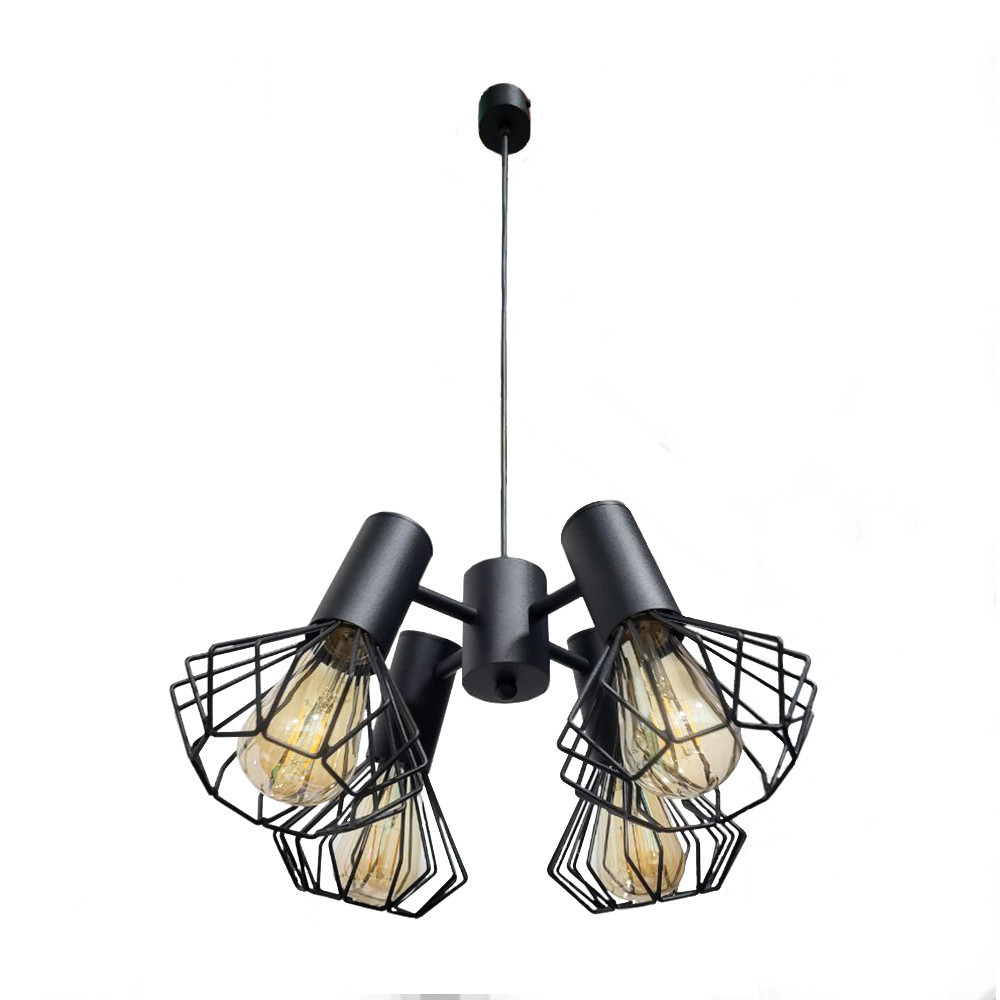 Люстра подвесная MSK Electric Diadem на четыре плафона Е27 NL 22153-4 BK Одесса - изображение 5