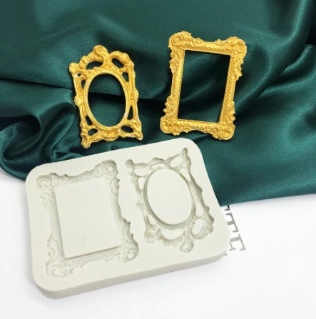 Силиконовая форма Рамки 70 на 95 мм серый Киев - изображение 3