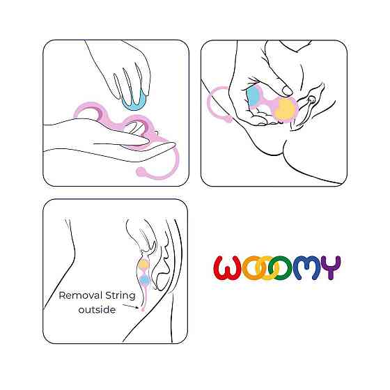 Вагінальні кульки Wooomy Love Pearls Sex Aura Київ