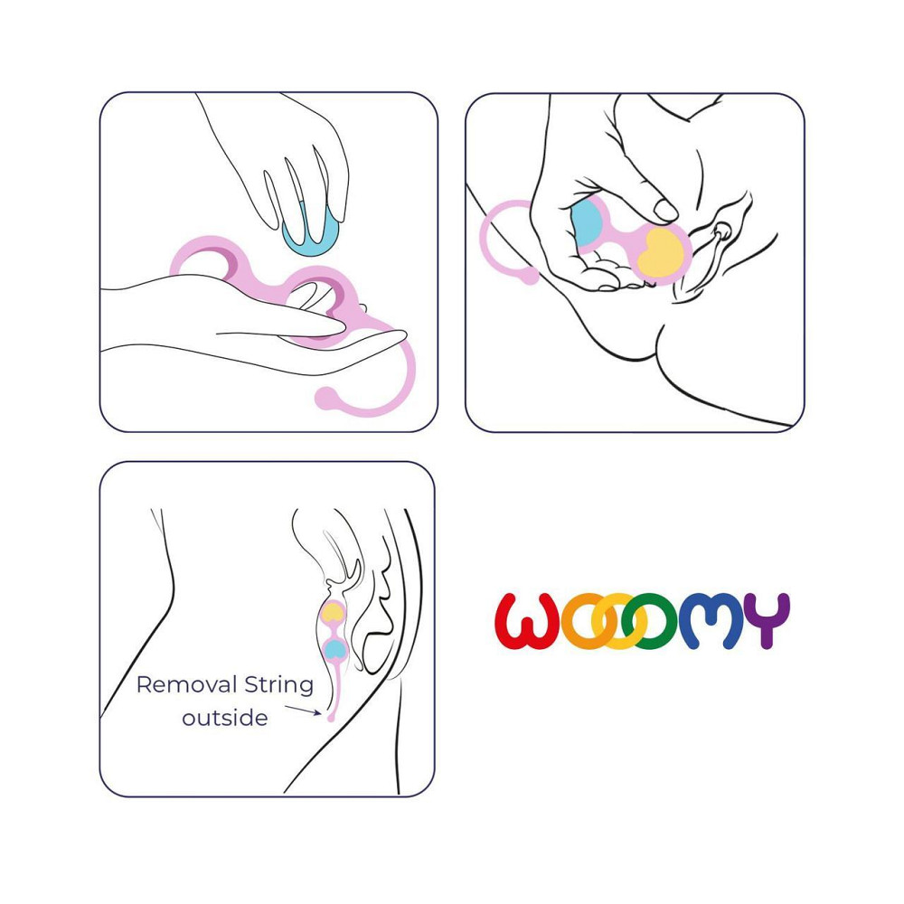 Вагінальні кульки Wooomy Love Pearls Sex Aura Київ - фото 4