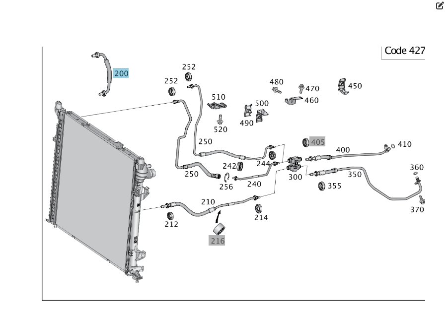 Mercedes-Benz  A1665005672 Трубка масляного радіатора АКП GL/GLS X166 ML/GLE W166 GLE Coupe C292 Одесса - изображение 2