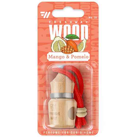 Ароматизатор для авто пробка "Wood Blister" Mango and Pomelo (Манго та помело) 5мл FreshWay Київ