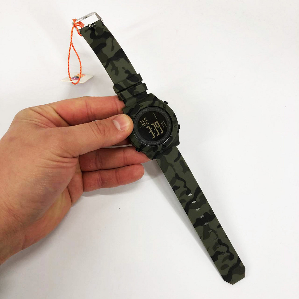 Військовий годинник з батарейкою SKMEI 1772CMGNBK, Годинники спортивні скмей, Армійський DS-710 годинник топ Київ - фото 7