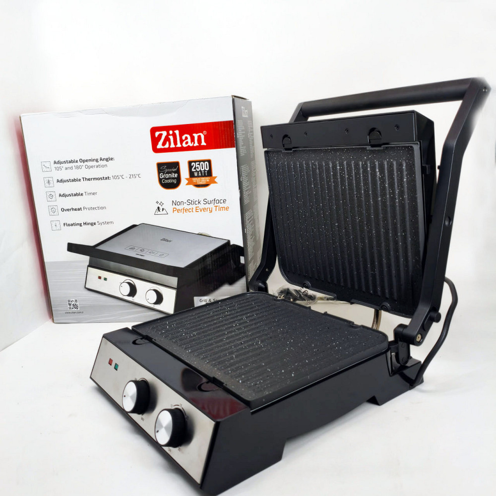 Электрический гриль с прижимом для сэндвичей, Гриль двухсторонний контактный, Грильница для стейков OY-72 Львов - изображение 4