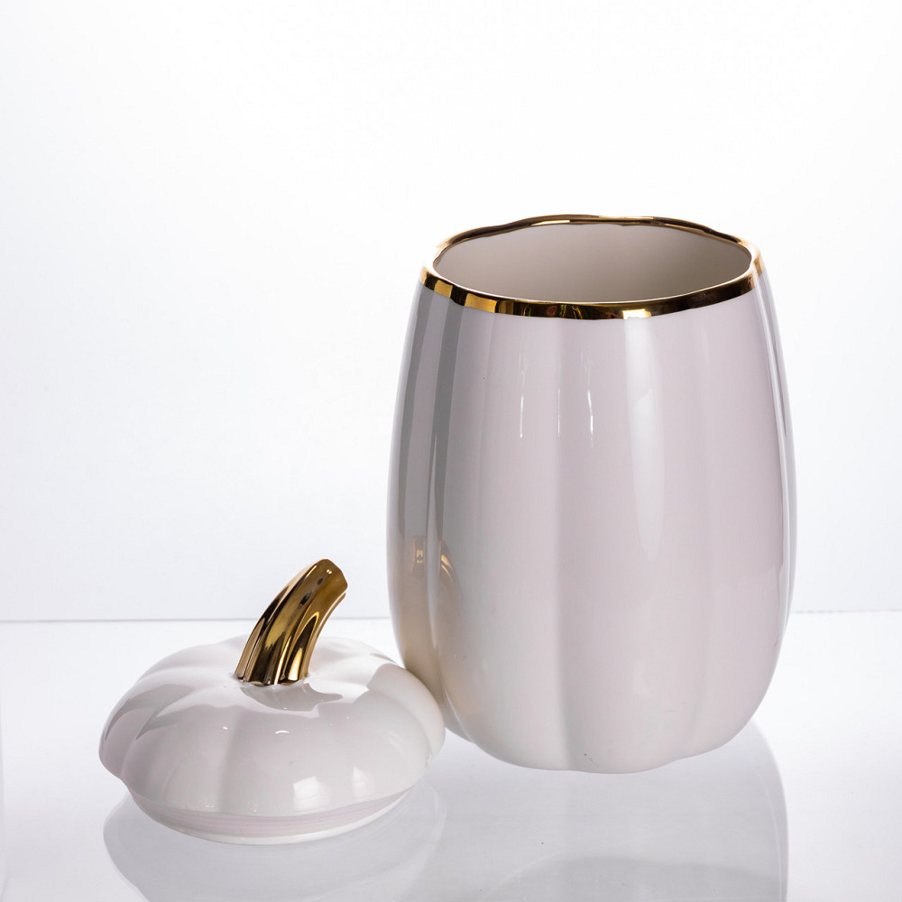 Yiwu Банка для зберігання Гарбуз порцелянова 3.8 л з кришкою HP-26-3 Коломия - фото 3