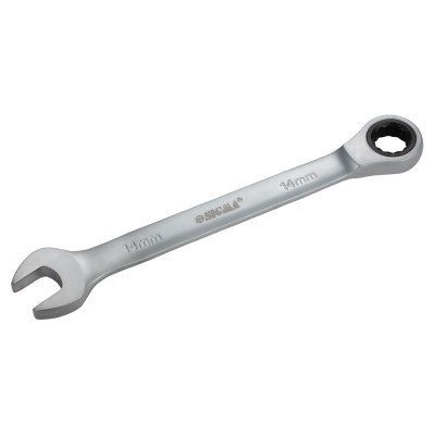 Ключ Sigma рожково-накидной с трещеткой 14мм CrV satine (6022141) Винница - изображение 3