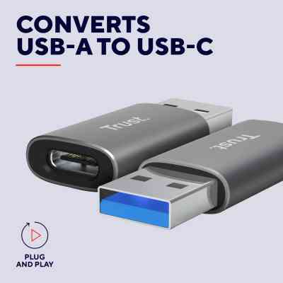 Перехідник USB-C to USB-A 3.2 Adapter 2-Pack Trust (25573_TRUST) Вінниця