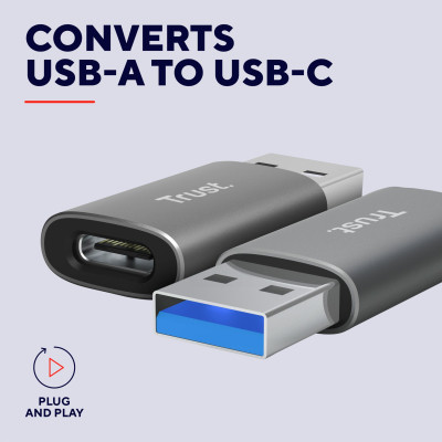 Перехідник USB-C to USB-A 3.2 Adapter 2-Pack Trust (25573_TRUST) Вінниця - фото 4