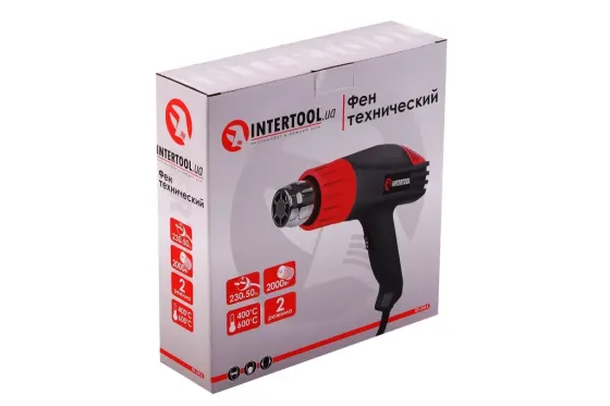 Фен технический Intertool 2000Вт 2-режима 400-600° Винница