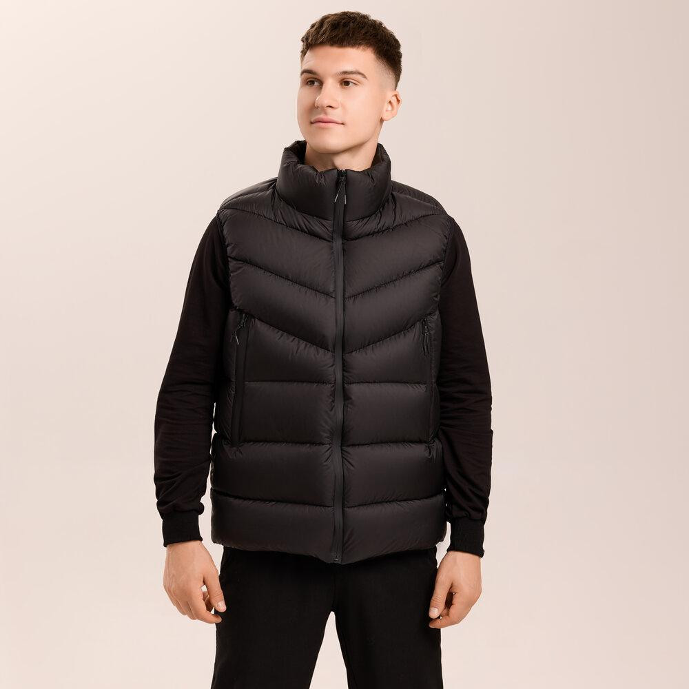 Чоловіча чорна жилетка Pobedov Puffer Київ - фото 2