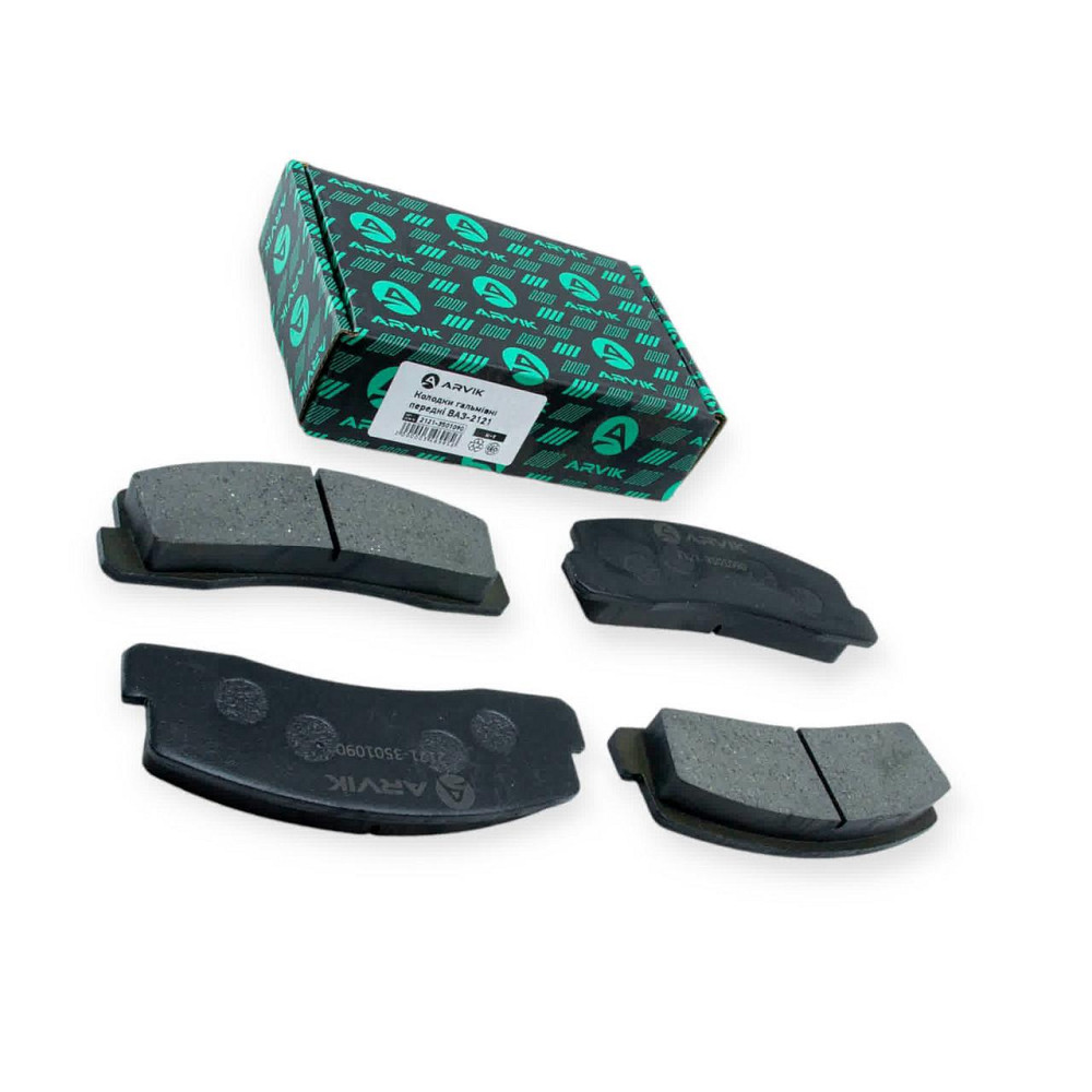 Колодки 2121-21214, 2123 передні (к-кт 4 шт) гальмівні Мукачево - фото 1