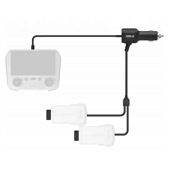 Зарядка в прикурювач DJI Mini 4 Pro/ Mini 3 Pro/ Mini 3 хаб 2x акумулятора 33Вт STARTRC 1110955 Київ