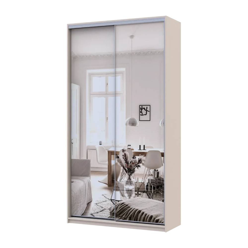 Шкаф-купе Doros Сити Лайт Кашемир 2 зеркала 120х45х225 (80736344) Днепр - изображение 3