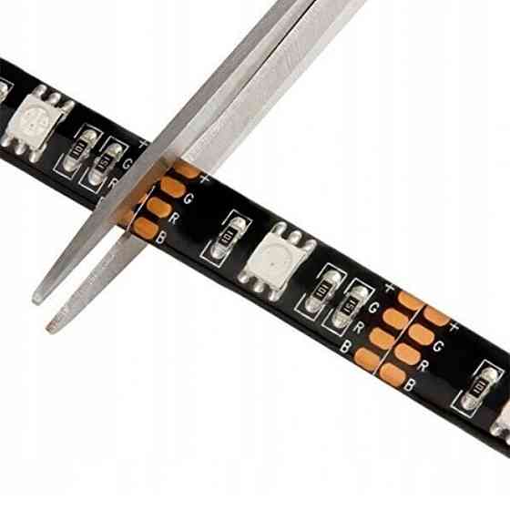 Світлодіодна RGB стрічка від USB з пультом 5050, 5м / Підсвічування для меблів / Гнучка стрічка для дому Київ