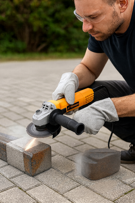 Болгарка (кутова шліфувальна машина) 2000Вт 125мм + 6 дисків Riwall Pro (Чехія) Київ - фото 7