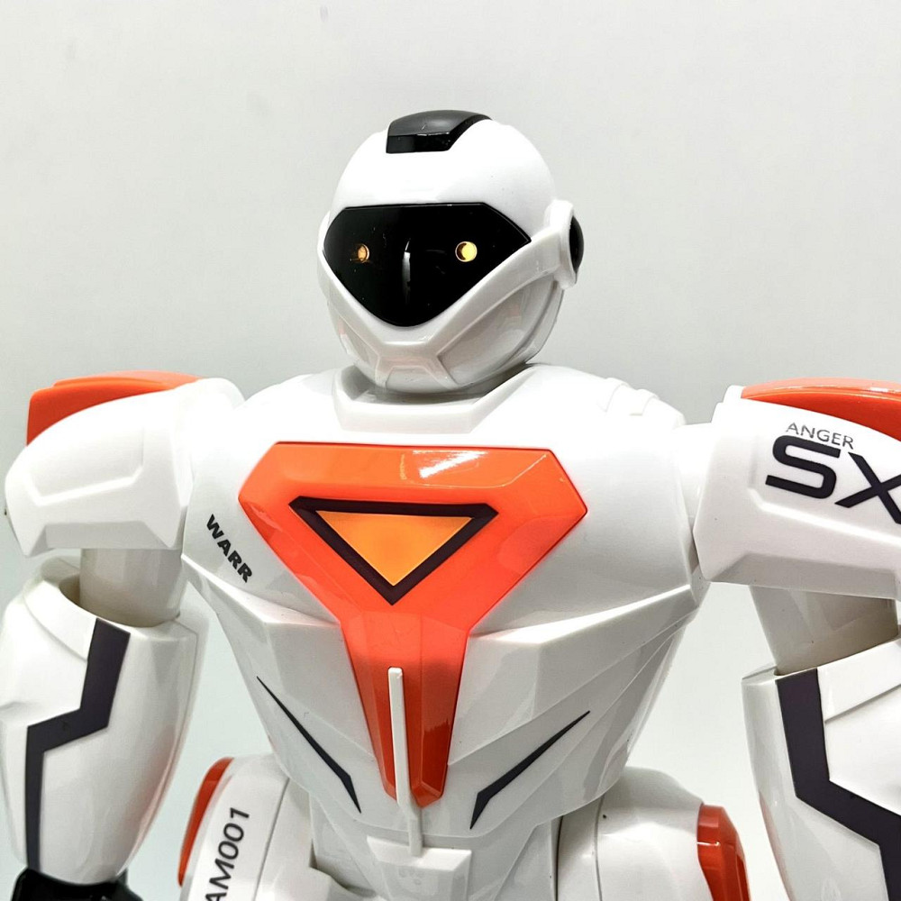 Робот на пульті керуванні танцює музика звук на англійській світ програмований Білий з помаранчевим (G26) Чернігів - фото 6